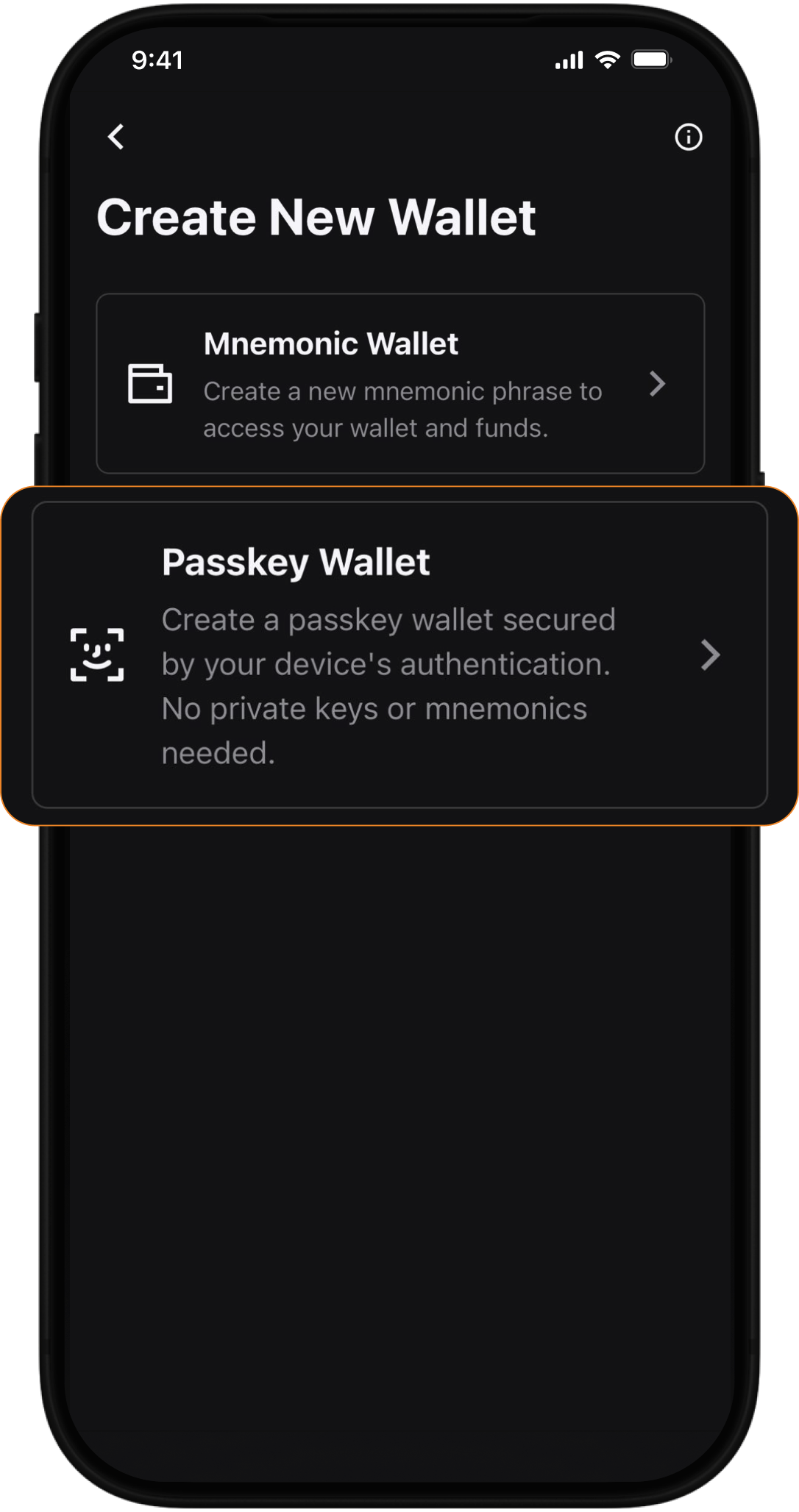 Step 1 - Create wallet