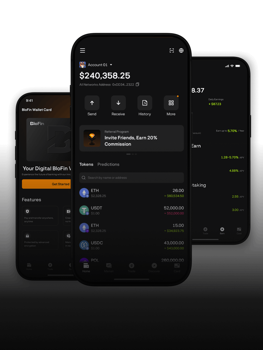 BloFin Wallet app preview