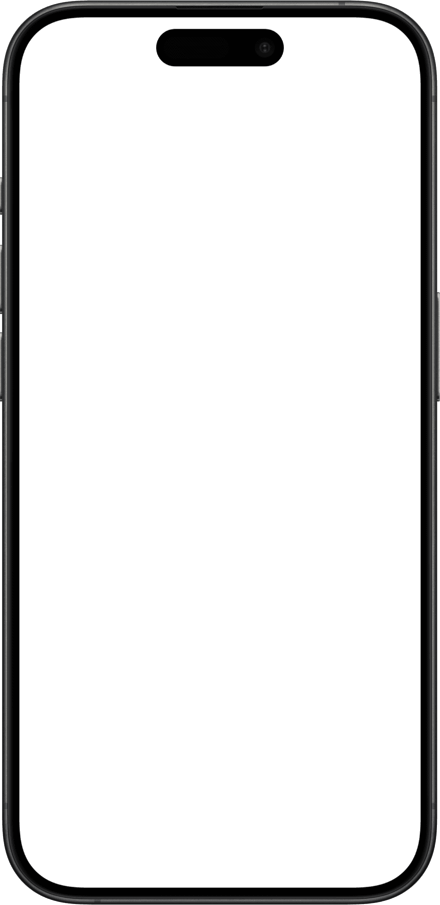 Smartphone frame around app screenshots